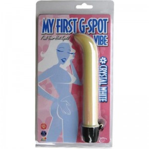 My First(tm) Mini G-Spot 4 Zoll (10 cm) Vibe. Crystal White